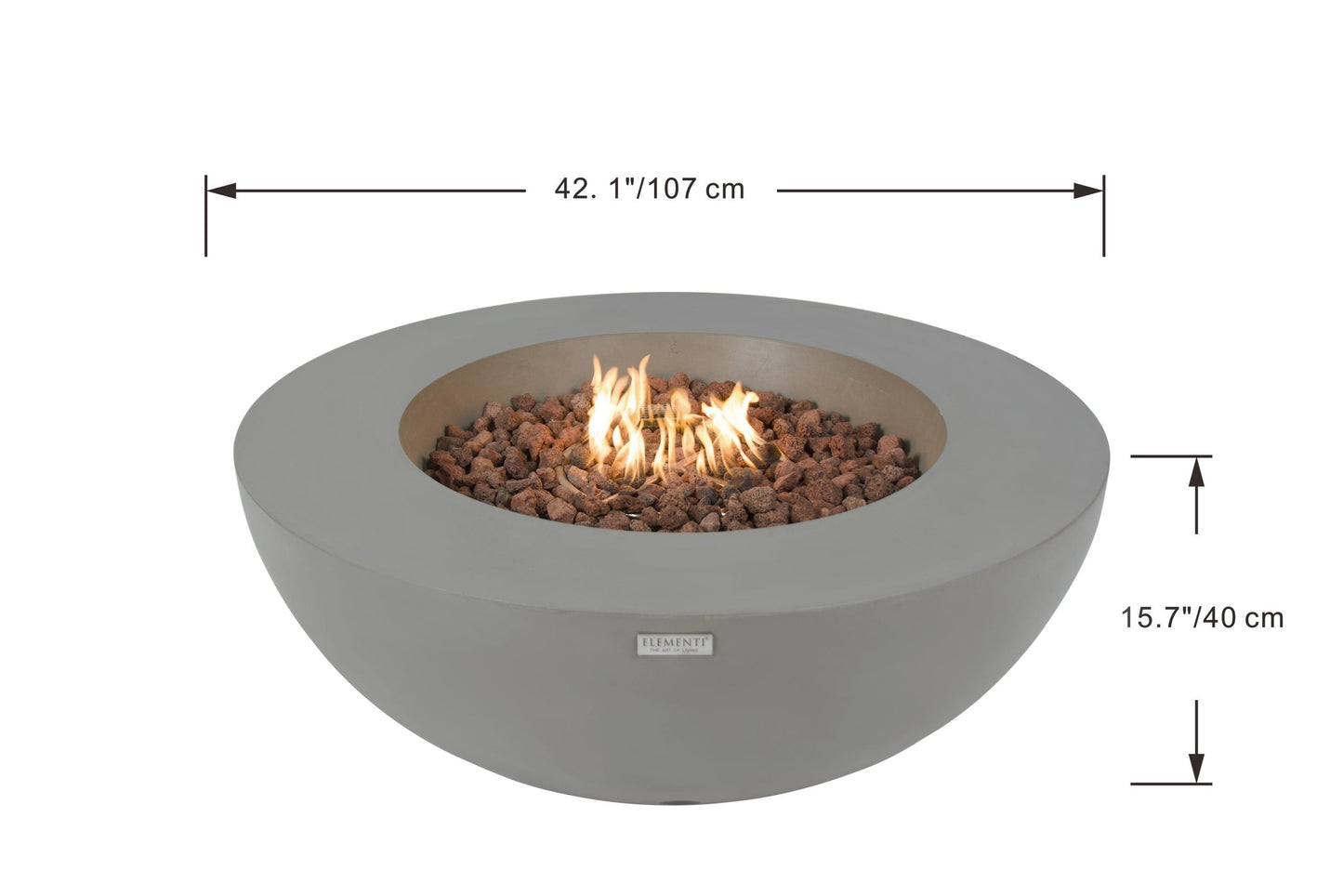 LUNAR BOWL FIRE TABLE - Elementi Fires