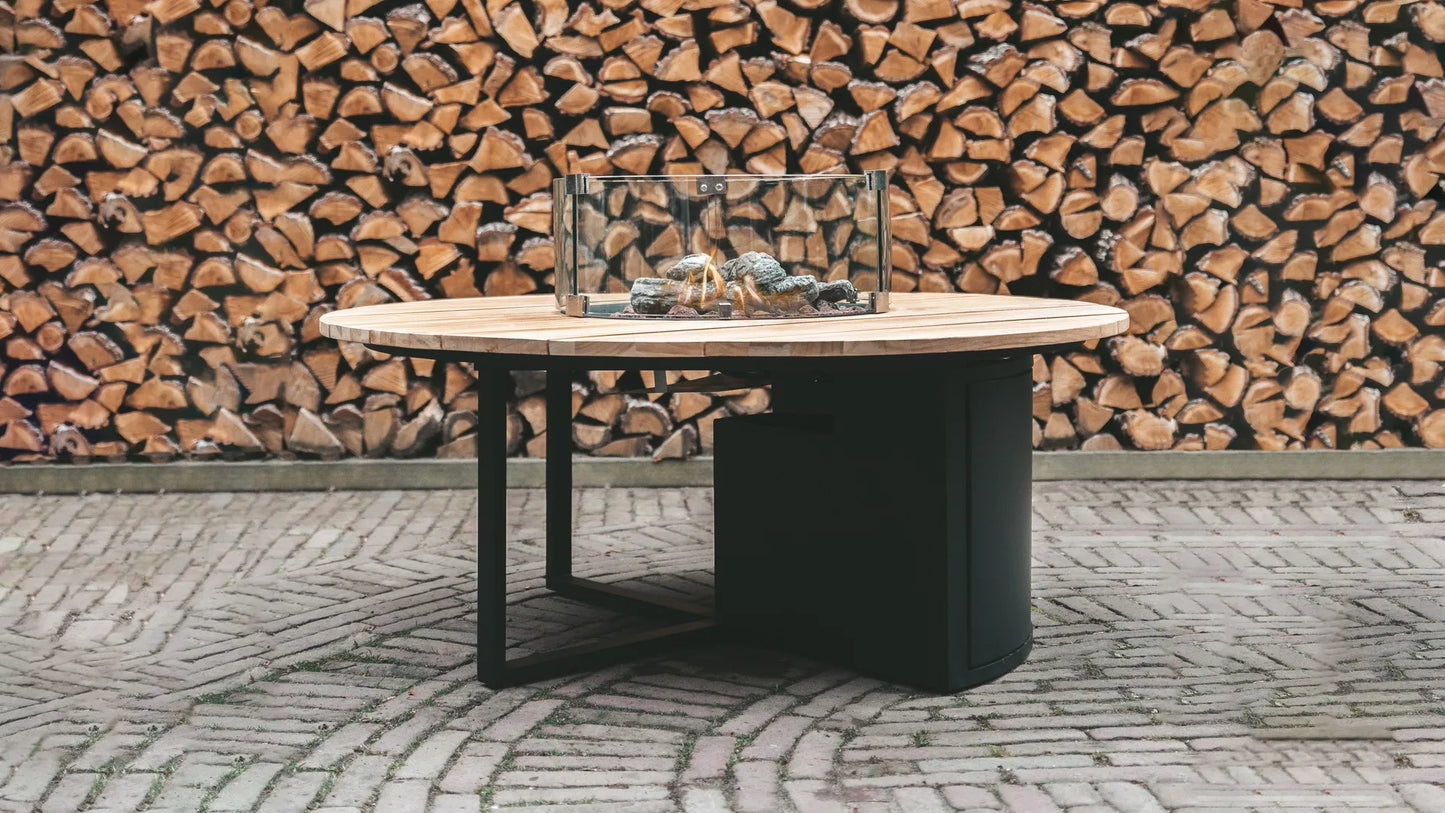 Cosi Fires Cosiloft 120 round black / teak