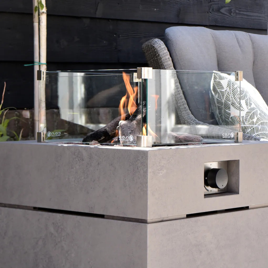 Cosi Fires Cosi square glass set M