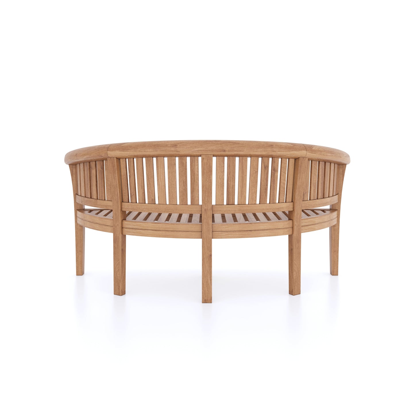 Teak Set 150cm Maximus Round Table 4cm Top (2 San Francisco Benches, 2 San Francisco Chairs) Cushions included.