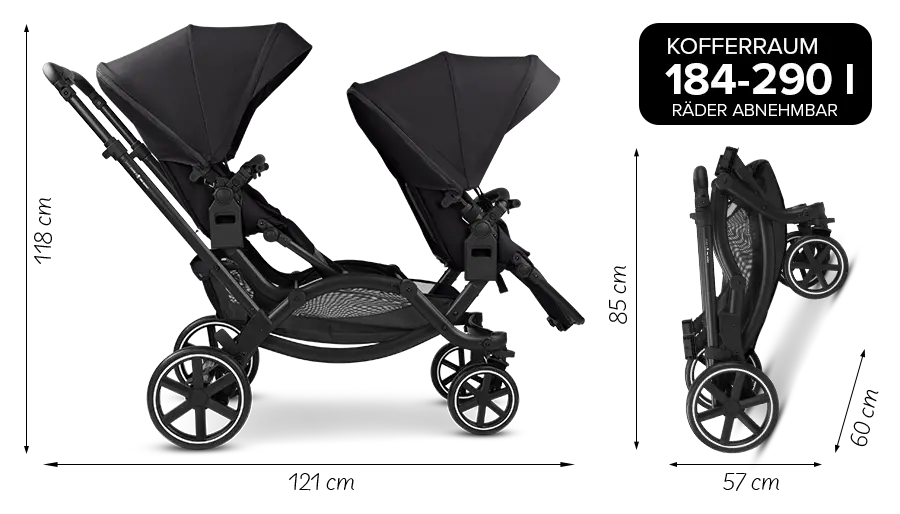 Zoom double | Pram and travel system