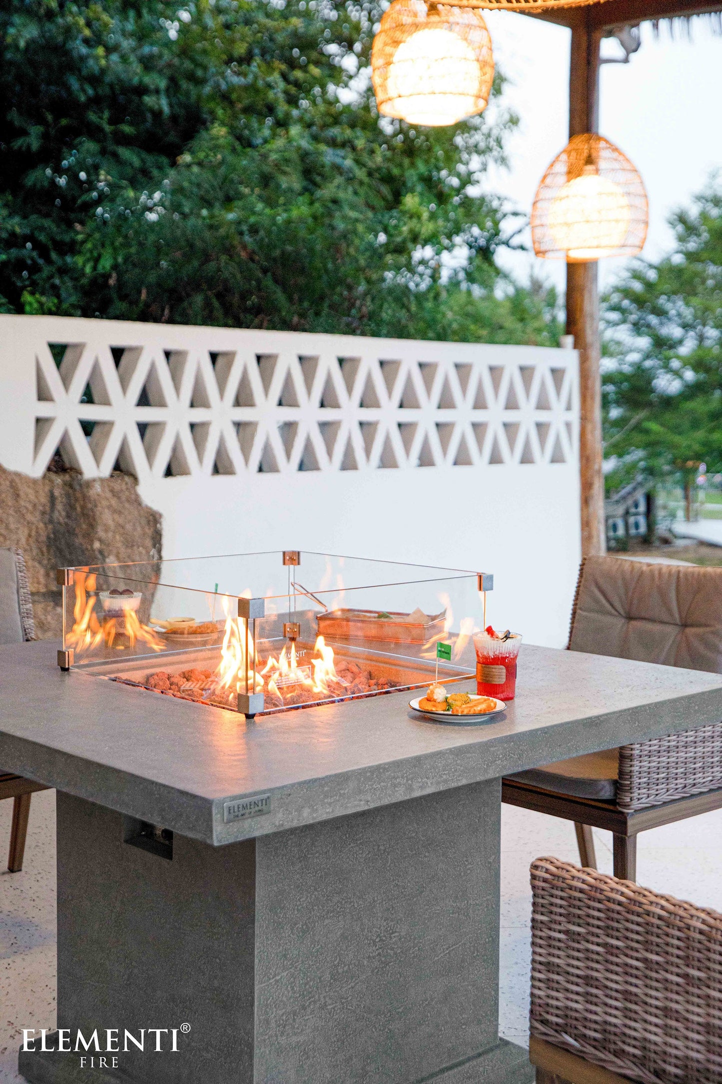 Elementi Fire Birmingham Fire Pit Table