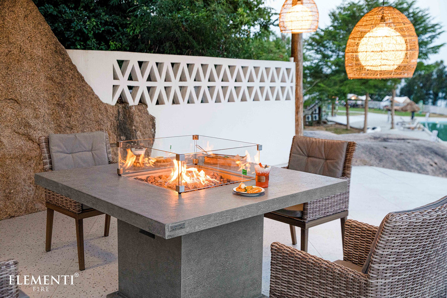Elementi Fire Birmingham Fire Pit Table