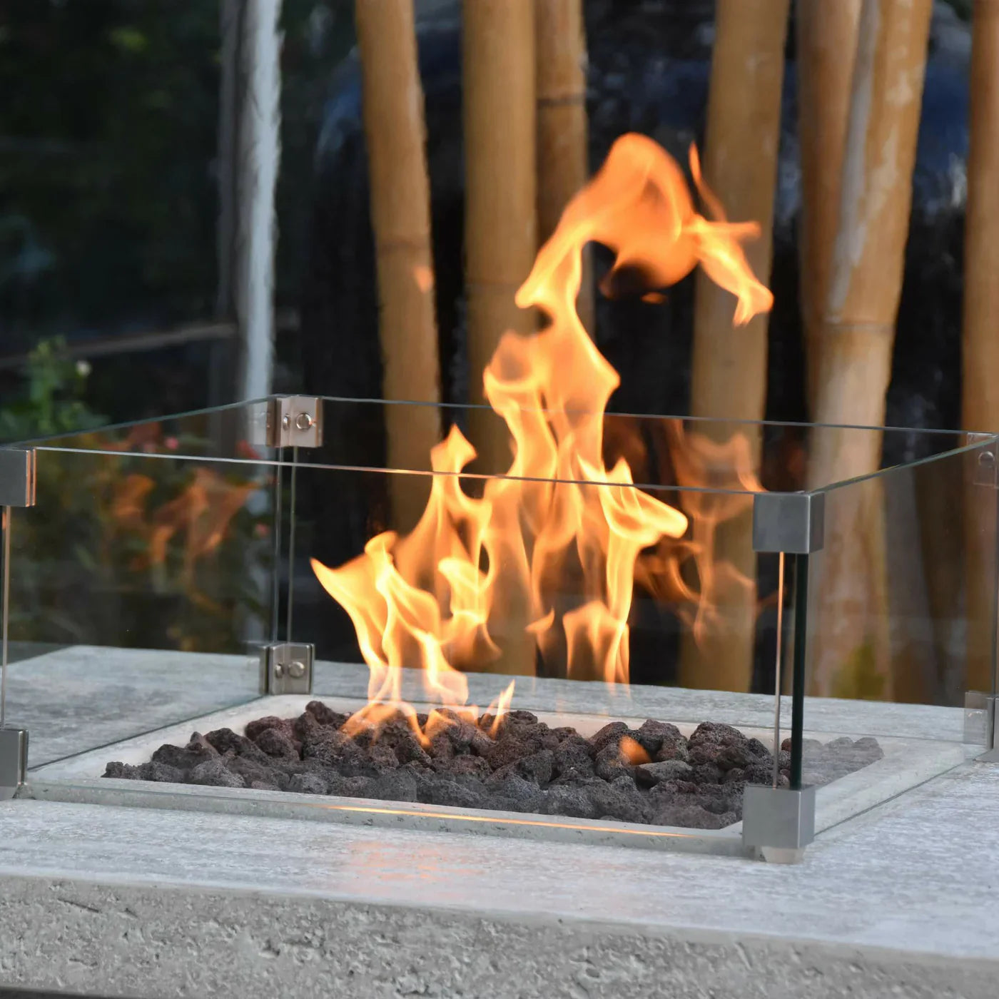 Elementi Fire Montreal Gas Fire Table Bar