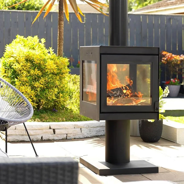 Firebloom Fresco Pedestal Stove with flue