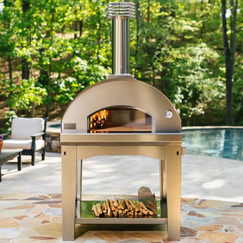 Fontana Mangiafuoco Wood Fired Pizza Oven With Trolley