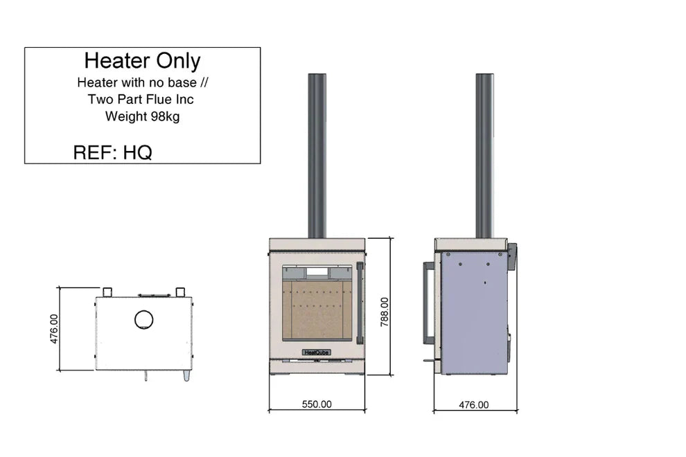BBQube HeatQube: Heater Only