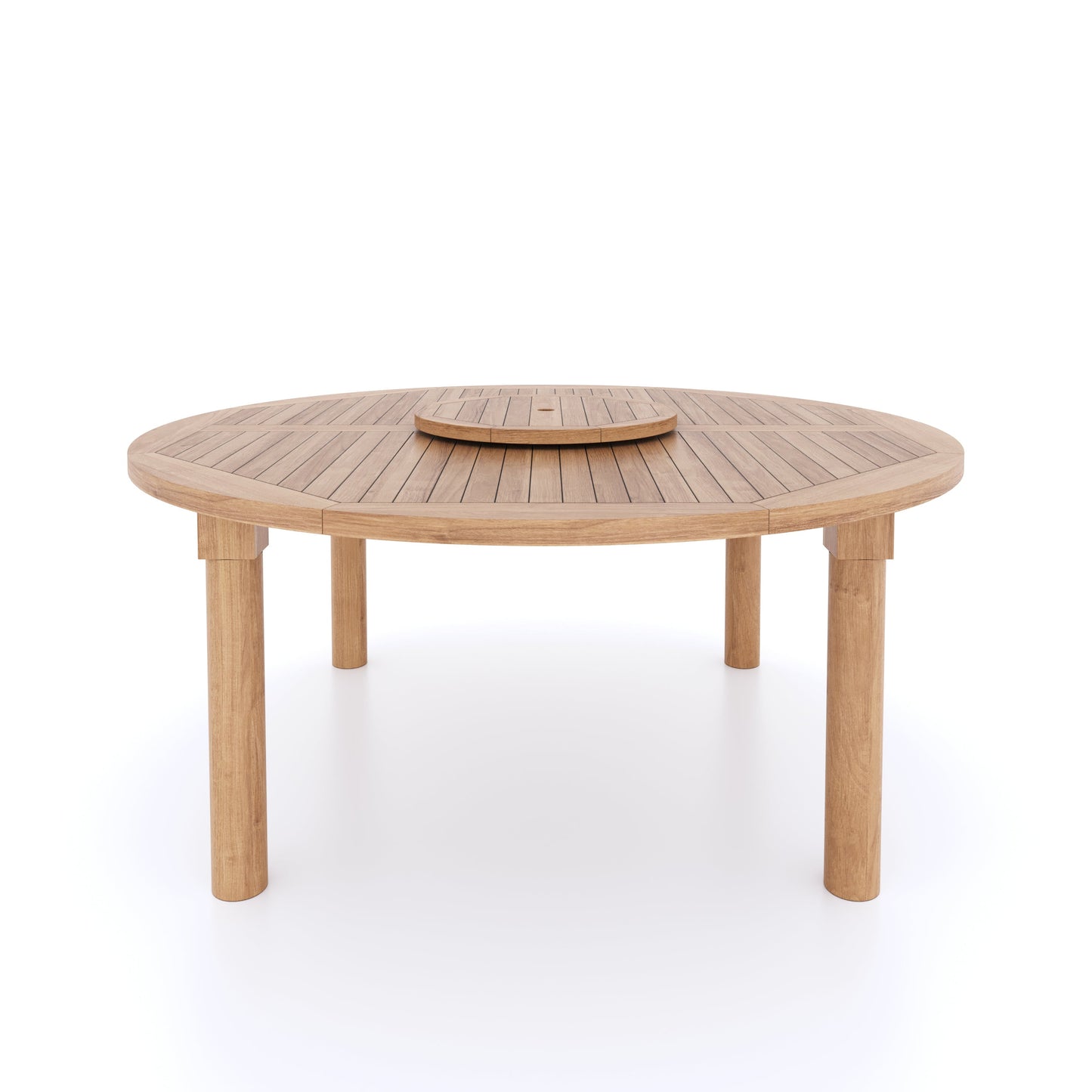 Teak Set 180cm Maximus Round Table with 8 Henley Stacking Chairs