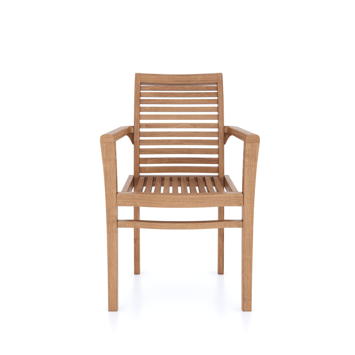 Teak Set 200-300cm Rectangle Extending Table 4cm Top (10 Oxford Stacking Chairs) Cushions included.