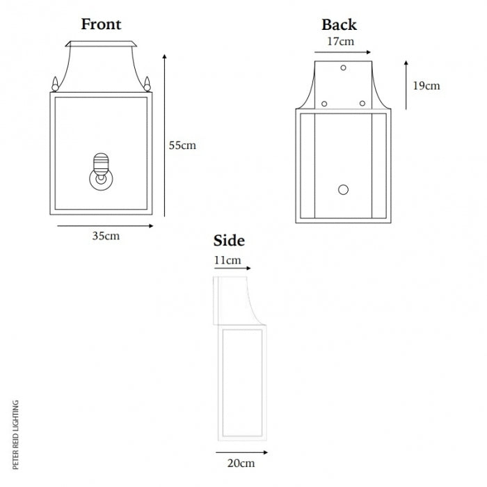 Blenheim Coach Lamp Large - APG