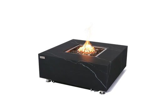 Elementi Fire Sofia Marble Porcelain Gas Fire Pit Table