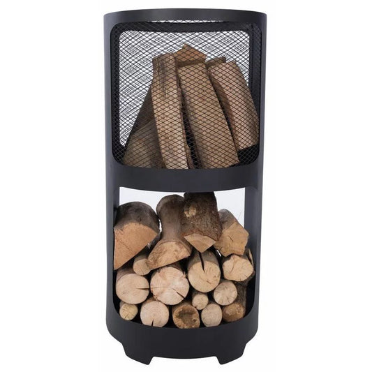 Buffalo Firepit with Wood Storage - Heat Outdoors