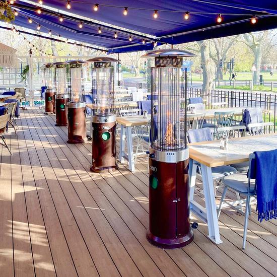 Santini 13.5kW ECO Flame Gas Patio Heater - Heat Outdoors