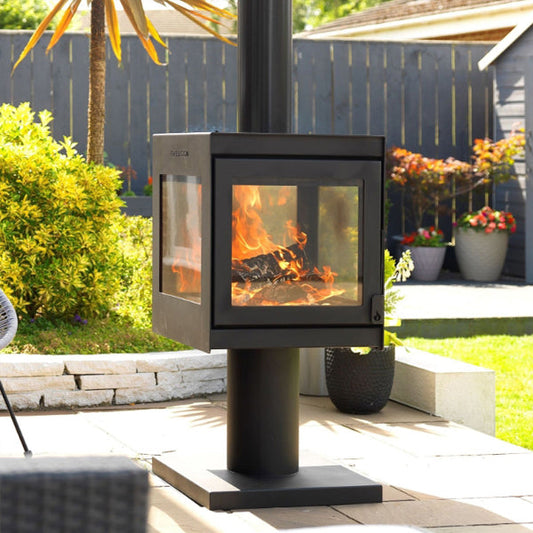 Firebloom Fresco Pedestal Stove with flue