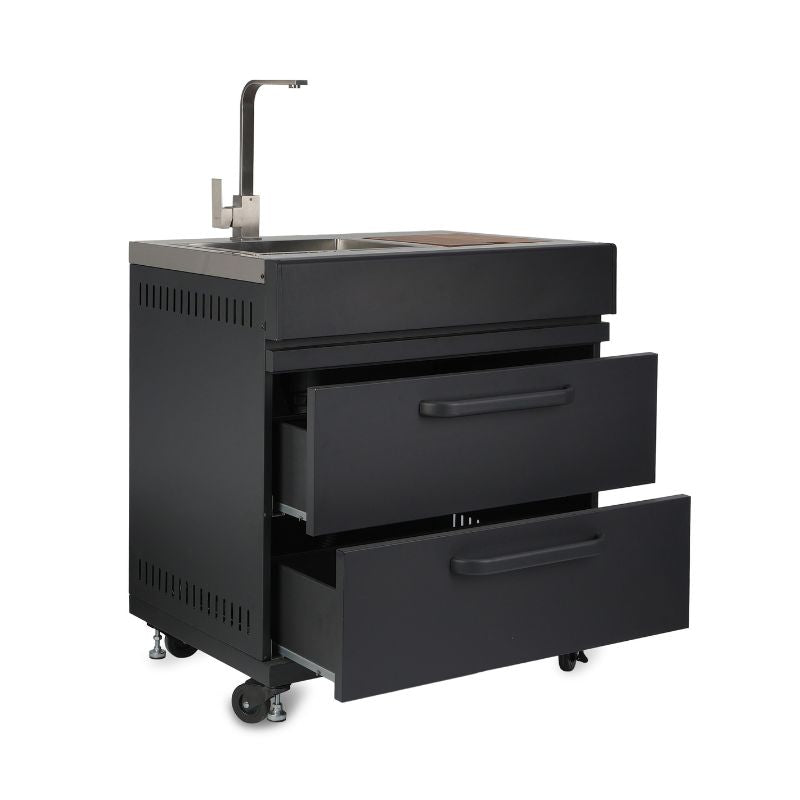 GRLLR Outdoor Kitchen - G4S 4 Burner BBQ, Fridge and Sink
