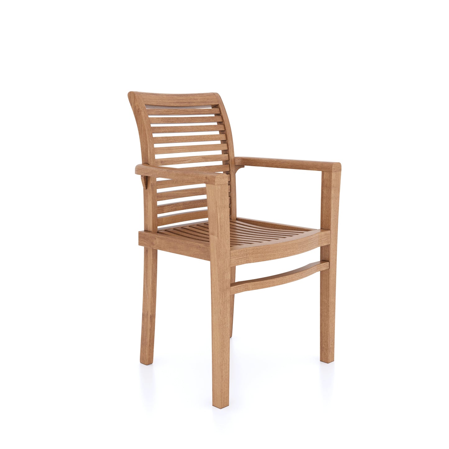 Teak Set 2m Sunshine Oval Table with 4 Oxford Stacking Chairs & 2 San Francisco Chairs
