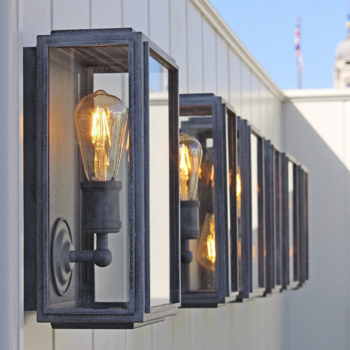 London Box Wall Light Wide - APG